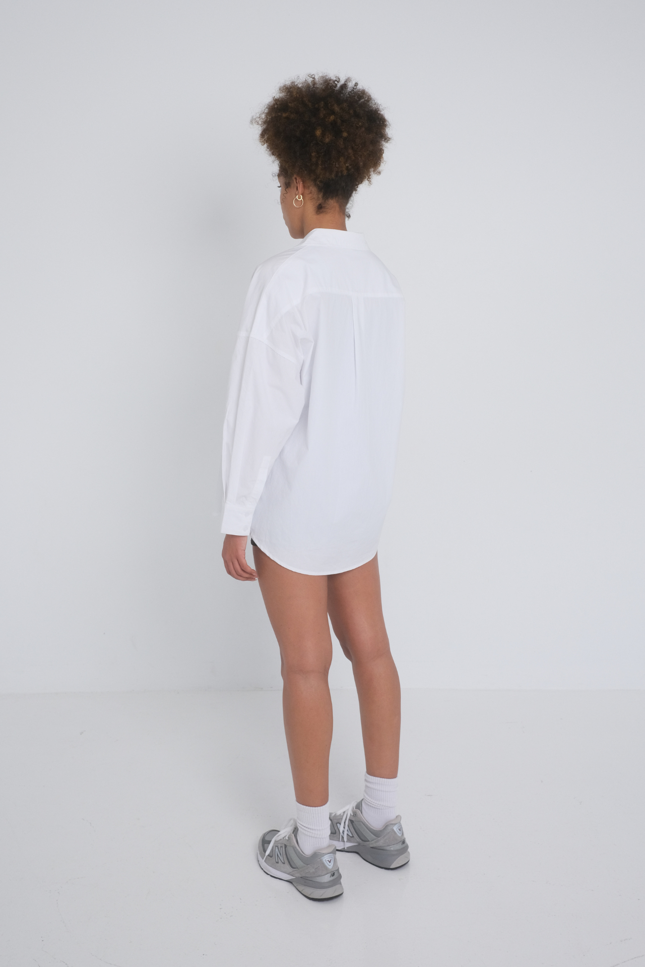 Oversized Buttoned Shirt - White