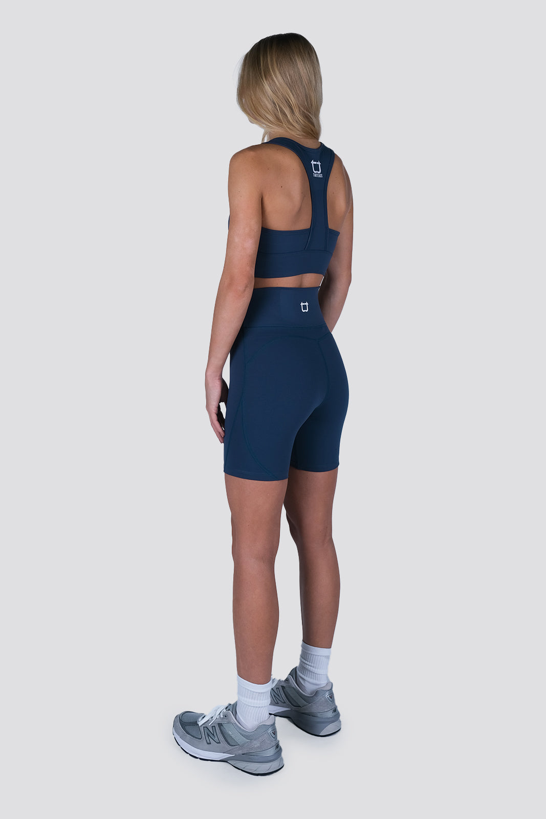 Dynamic Mid Biker Shorts - Ocean Blue