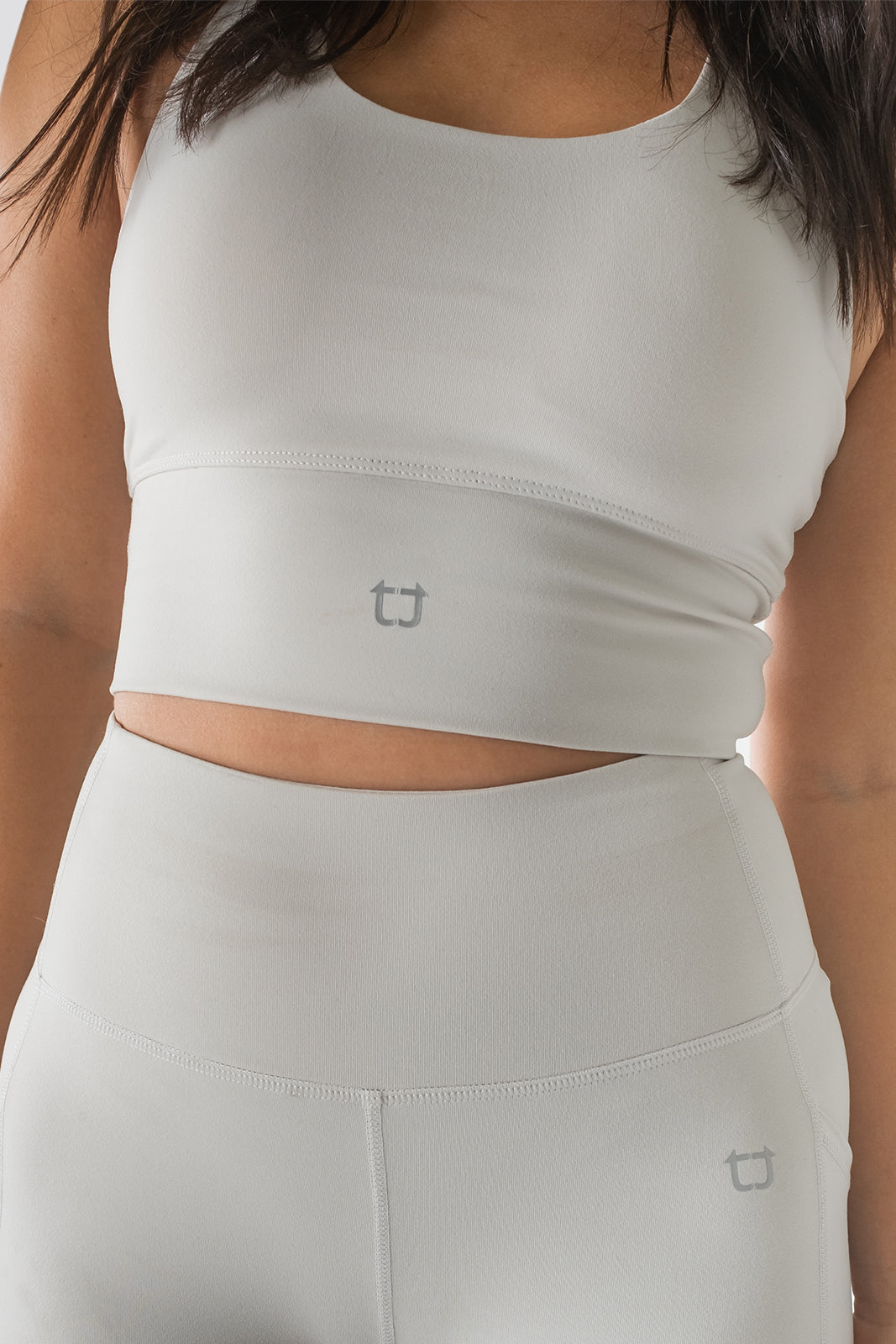 Vibe X V2 Supportive Cropped Tank - Arctic White