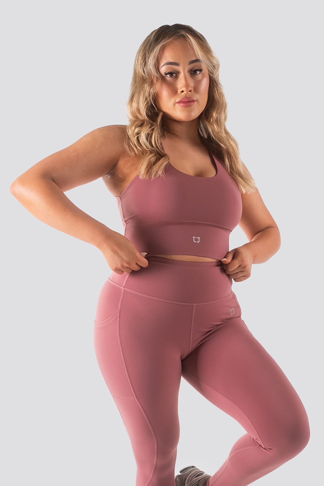Vibe X V2 Supportive Cropped Tank - Rose